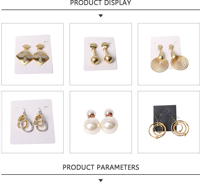 Large Diameter Fashion Jewelry Earrings with Gold Plated