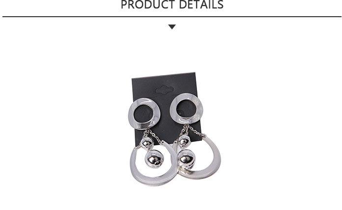 Extraordinary Fashion Jewelry Alloy Earring with Oval Pendant