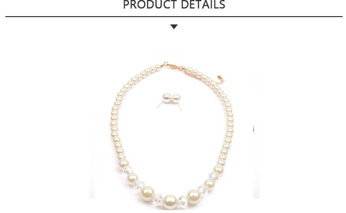 Most Popular Fashion Peal Bead Necklace Jewelry Set