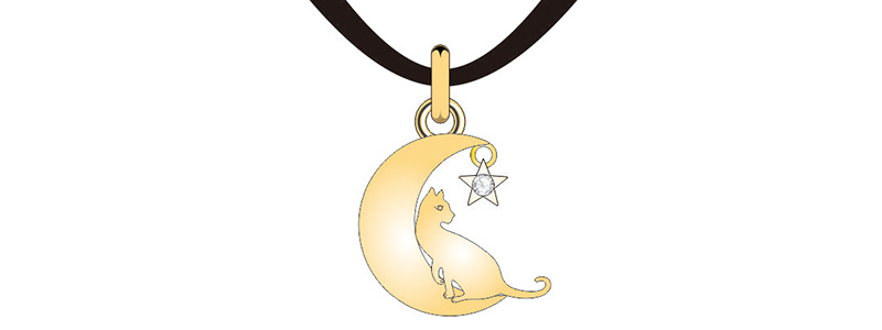 Sell Well Golden Animal Moon Jewelry Set