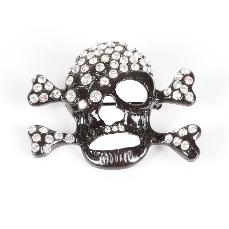 Gothic Style Dark Noble Gem Diamond Brooch