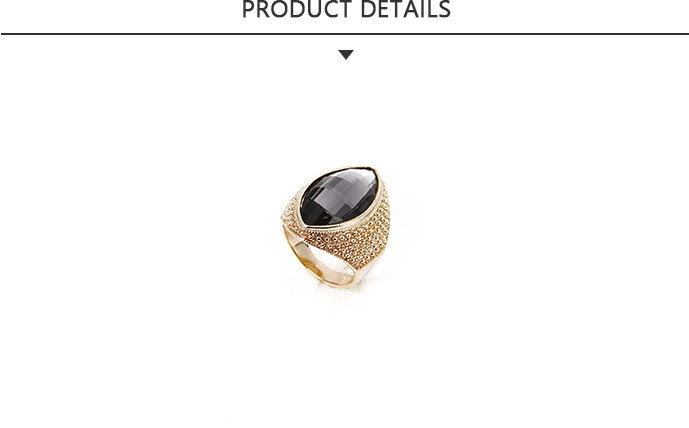 Ingenious Fashion Jewelry Ring with Glass Stone