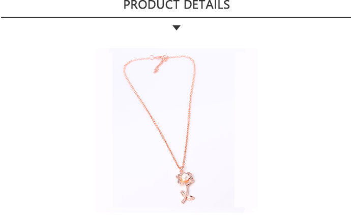 Newest Design Fashion Jewelry Gold Pearl Flower Necklace
