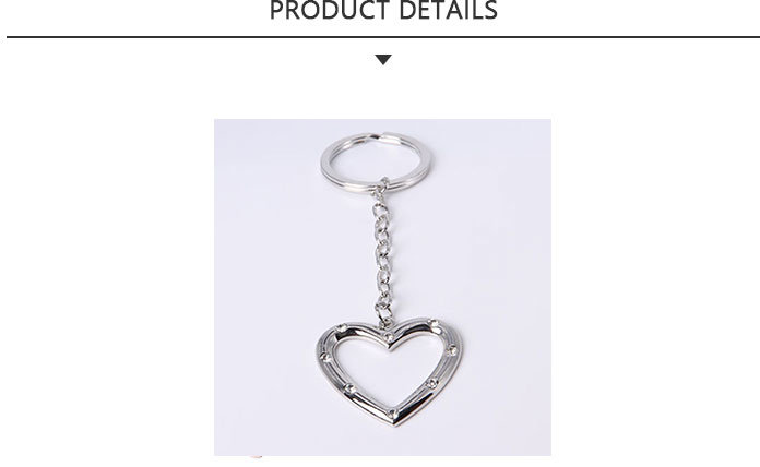 Wholesale Fashion Heart-Shaped Keychain with Diamond