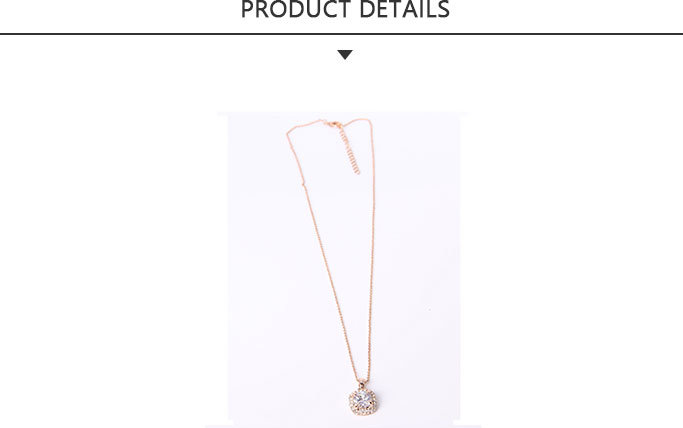 Lowest Price Fashion Gold Pendant Necklace with Rhinestone
