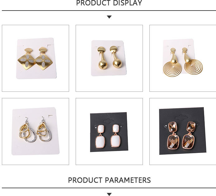 Fashion Jewelry Earring with White Faced Glass Beads