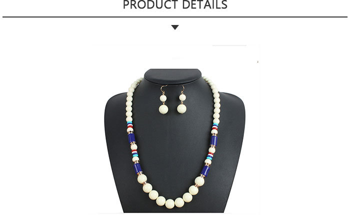 Year Fashion Jewelry Bead Necklace Set