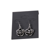 Fashion Jewelry Earrings with Oval Charms Metal Beads
