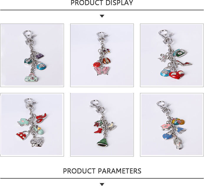 Fashion Keychain with Bag and Diamond for Women