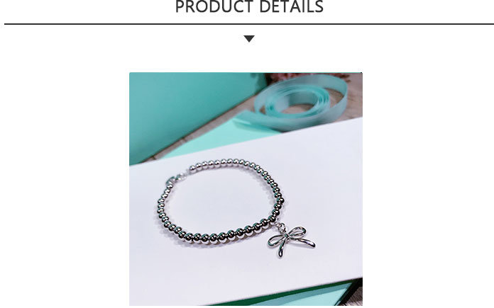 Year Fashion Jewelry Alloy Bead Bracelet with Bow