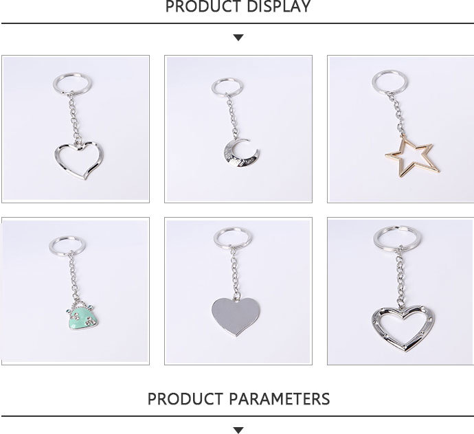 Fashion Alloy Keychain with Love Shape