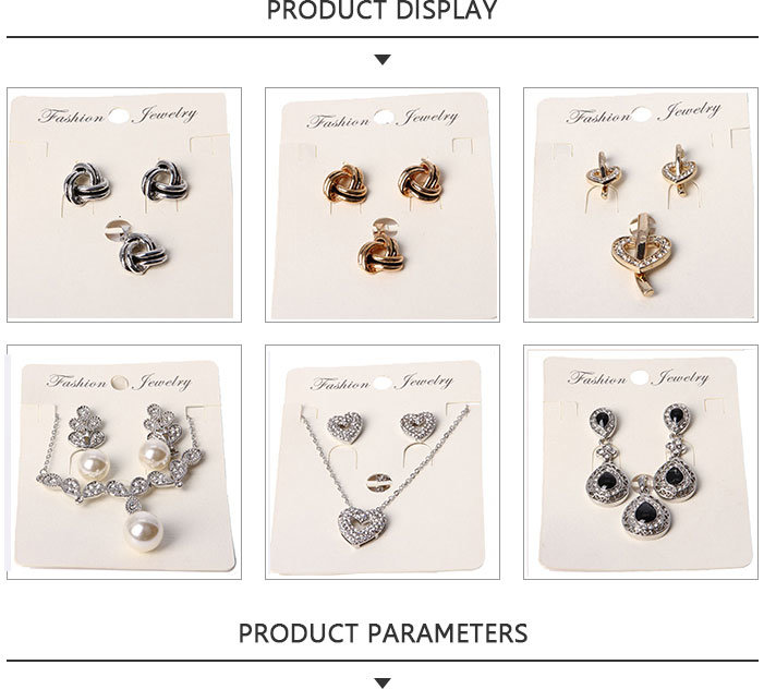 High Quality Fashion Silver Woven Pattern Jewelry Set